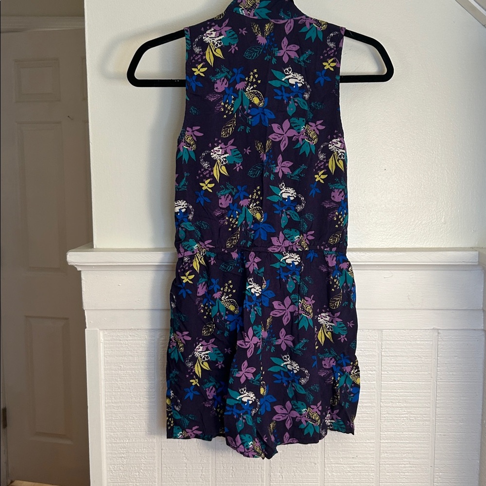 ModCloth Lemur Jungle Print Romper size small - Picture 5 of 6